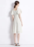 SUMMER FLYING SLEEVES LACE DRESS