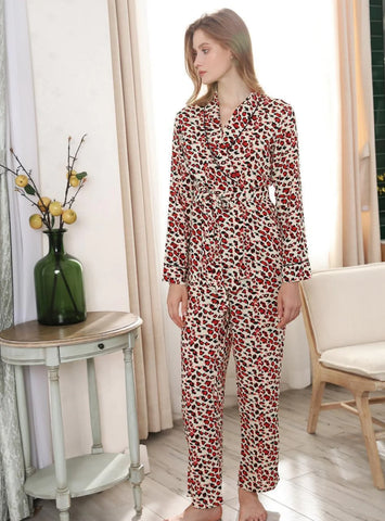 FASHION LONG-SLEEVED TROUSERS HOME SUIT