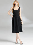 WOMEN SLEEVELESS SUSPENDER DRESS