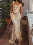 Sexy Mermaid Lace Irregular Skirt