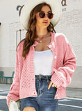 STYLISH CARDIGAN ROUND NECK SWEATER COAT