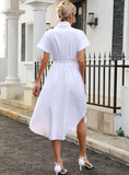 SHORT-SLEEVED SHIRT DRESS