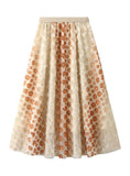 HEAVY INDUSTRY EMBROIDERY FLOWER GAUZE SKIRT