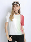 FASHION ROUND NECK TIE-DYED SHIRT T-SHIRT