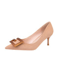 HEEL SUEDE POINTED HIGH-HEELED SHOES