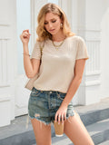 STYLISH SHORT SLEEVE ELEGANT T-SHIRT TOP