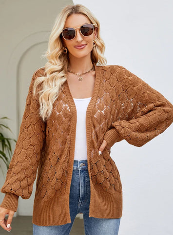 STYLISH LOOSE MEDIUM AND LONG SWEATER COAT