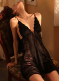 FASHION ICE SILK SEXY SATIN DRESS PAJAMAS