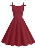 Sleeveless bow suspender dress