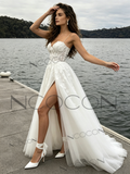 Woman in a white dress 