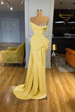 Crystal Vibrant Ruffled Orange Strapless Prom Dress