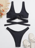 Women Sexy Ring Strap Bikini