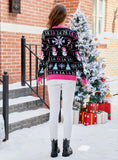 CLASSY CASUAL CHRISTMAS SNOWMAN PULLOVER CARTOON SWEATER