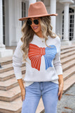 Pullover Sow Color Matching Sweater