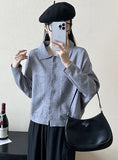 FASHION BAT SLEEVE CASUAL LOOSE SWEATER COAT