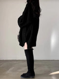 Long Sleeve Split Turtle Neck Oversized Sweater
