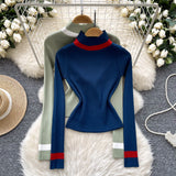 Warm Bold Red Ribbed Sweater