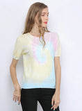 CLASSY ROUND NECK TIE-DYED SLIM T-SHIRT