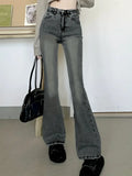 Bell Bottom High Waist Casual Flare Jeans