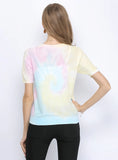 CLASSY ROUND NECK TIE-DYED SLIM T-SHIRT
