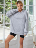 FASHION SOLID COLOR HOODED PADDED HOME CLOTHES