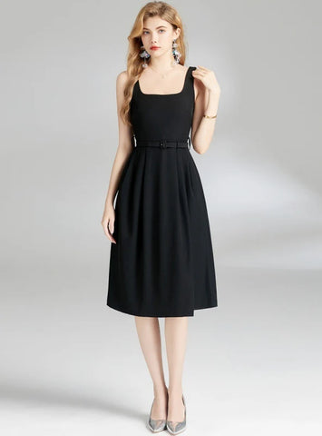 WOMEN SLEEVELESS SUSPENDER DRESS