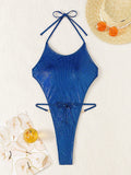 SEXY BACKLESS JEWELRY ONE-PIECE BIKINI