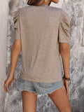 WOMEN LACE STITCHING T-SHIRT