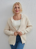 FASHION CARDIGAN IMITATION MINK ZIPPER SWEATER