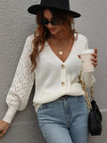 FASHION SINGLE-BREASTED KNITTED CARDIGAN LOOSE SWEATER