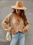 Button Short Cardigan Sweater Coat