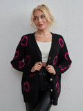 FASHION LOVE CONTRASTING STREET CARDIGAN SWEATER