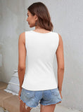 SEXY V-NECK SLIM SLEEVELESS VEST TOP