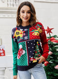 STYLISH CHRISTMAS TREE PULLOVER KNITTED SWEATER