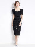 SUMMER RETRO TASSEL LITTLE BLACK DRESS