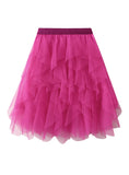 SUMMER MESH FLUFFY SKIRT SHORT SKIRT
