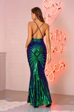 SEXY V-NECK SUSPENDER SEQUINED DRESS