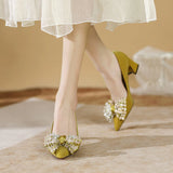 POINTED PLATFORM HEELS CRYSTAL SHOES