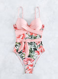 PRINT ONE-PIECE SWIMSUIT BIKINI