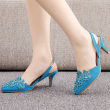 SHALLOW-MOUTHED POINTED STILETTO HEELS SANDALS