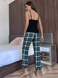 FASHION SEXY SUSPENDERS PANTS PAJAMAS SUIT