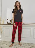 FASHION CASUAL PRINTED SHORT-SLEEVED TROUSERS PAJAMAS SET