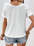 STITCHING LACE SHIRTS TOPS BOTH SIDES WEAR