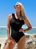SOLID COLOR SEXY ONE-PIECE SWIMSUIT BIKINI