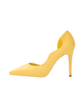 THIN HIGH HEEL SUEDE POINTED SHOES