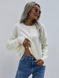 FASHION WOMEN SINGLE BREASTED PULLOVER SWEATER