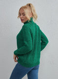 FASHION PURE COLOR SIMPLE FASHION TURTLE NECK SWEATER