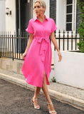 SHORT-SLEEVED SHIRT DRESS
