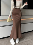 Elastic Slim Fishtail Skirt