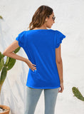 LOOSE ROUND NECK SHORT SLEEVE CASUAL T-SHIRT